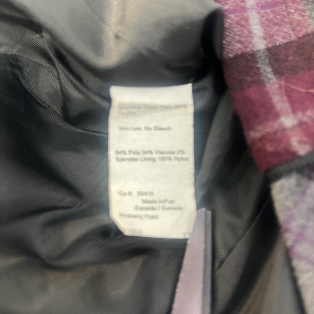 Arista‎ Equestrian Vest Womens XS Burgundy Gray Plaid Riding Zip Front Canada - Picture 13 of 16